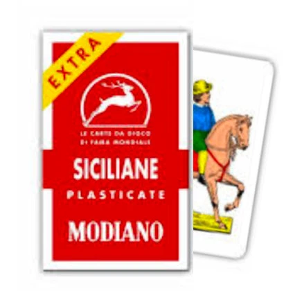 Gifts Modiano Italian Scopa Playing Cards - Siciliane (Sicily) 4 Gifts Modiano Italian Scopa Playing Cards - Siciliane (Sicily)